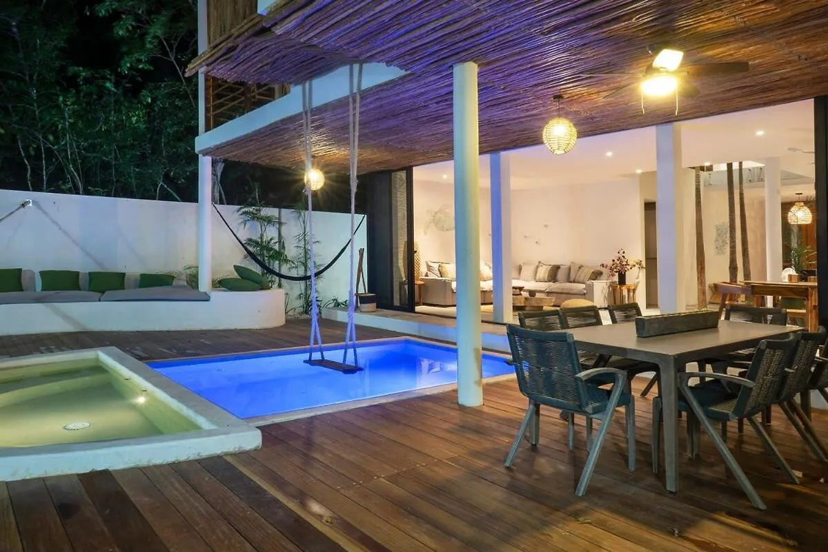 Tulum Villa 4Br Jacuzzi Private Pool Gated Community Mexico